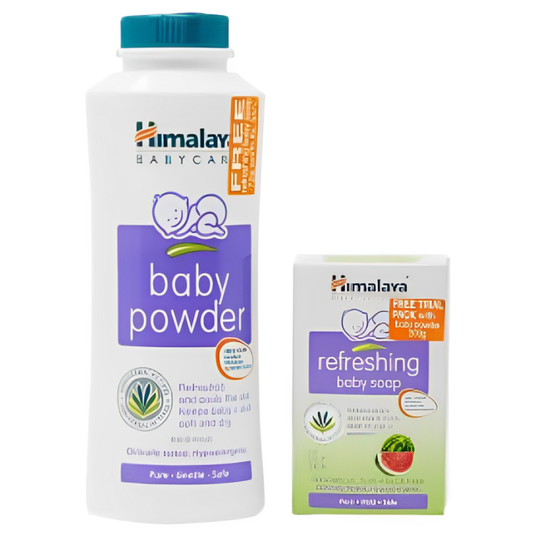 Himalaya Baby Powder 200gm + Baby Soap Free (62)