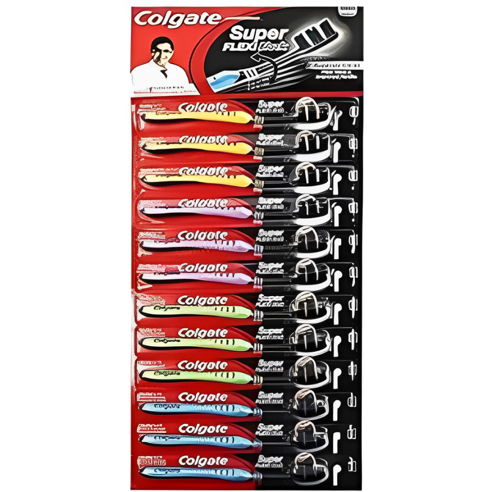 Colgate Super Flexi Charcoal Brush Mrp 25 (10+2FREE)