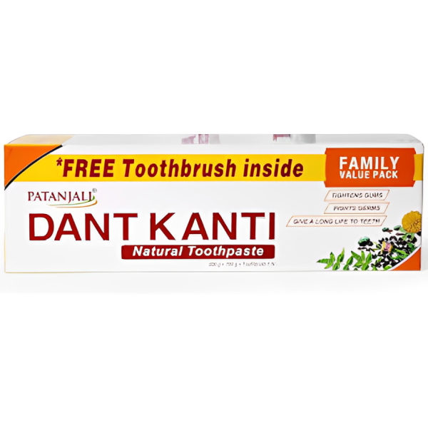 Patanjali Dant kanti Toothpaste 200gm +1 Brush offer Inside